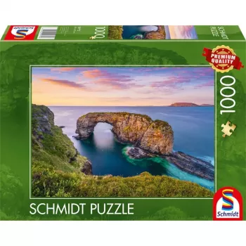 Puzle schmidt spiele 59772 — 1000 gabali — Īrija, Donegolas grāfiste, Fanad, Lielais Polletas jūras arka