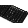 Klaviatūra IBOX AURORA K-6 — pilna izmēra QWERTY, RF bezvadu + Bluetooth, RGB apgaismojums, mehāniski zema profila taustiņi, melna