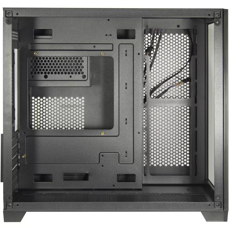 PC Case Inter-Tech C-501 Aspect Midi Tower Melns