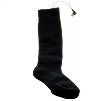 Sporta zeķes Glovii GQ2L unisex L ar integrētu apsildes elementu, kokvilnas/elastāna maisījums, melnas/sarkanas