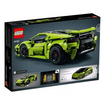 LEGO Technic konstrukciju modeļa komplekts Lamborghini Huracán Tecnica mērogā 1:10, 806 detaļas, vecumam 9+