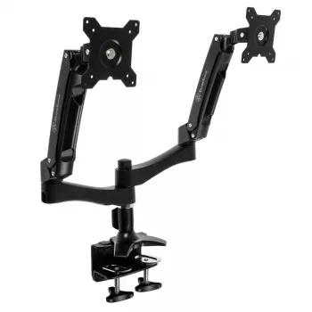SilverStone SST-ARM22BC dubultā monitora stiprinājums - melns