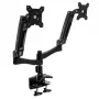 SilverStone SST-ARM22BC dubultā monitora stiprinājums - melns
