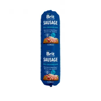 Mitrā suņu barība Brit Premium M-KONB3 — vista un jērs, konservēta 800 g