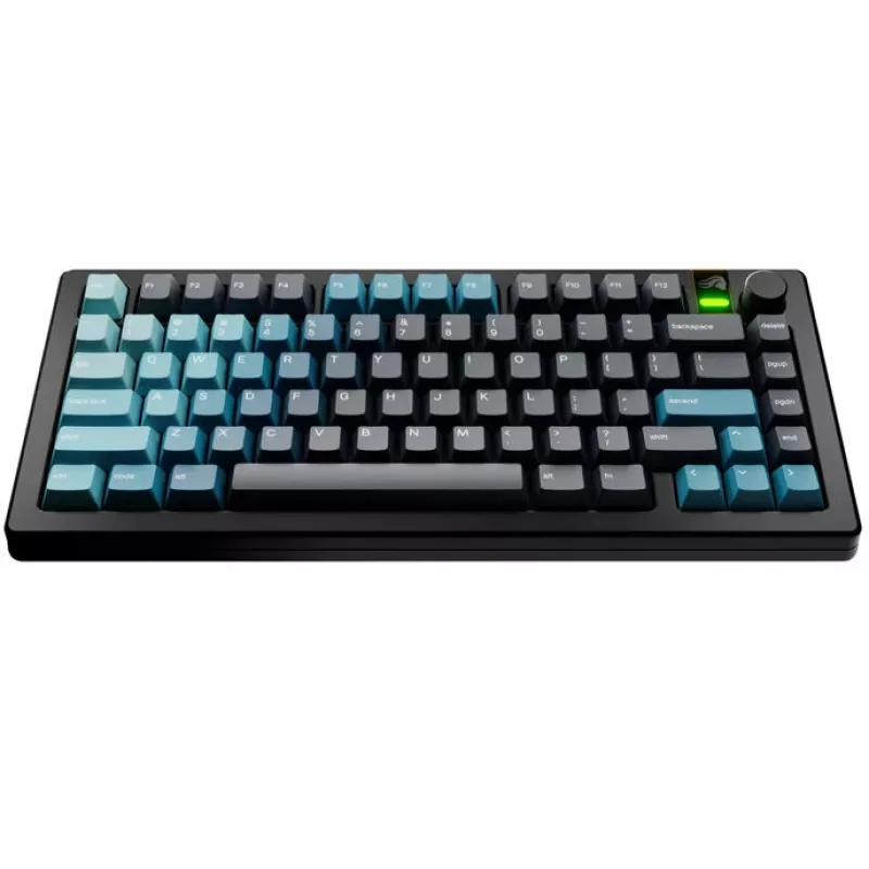 Taustiņu vāciņi GLORIOUS GPBT Gradient Celestial Ice — ANSI izkārtojums, PBT krāsošanas sublimācijas taustiņu vāciņu komplekts
