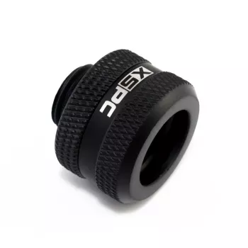 XSPC Connector G1/4 to 14mm Hardtube, melns matēts - 8 gab.