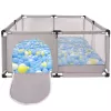 Extralink bērnu sētiņa, sausais baseins rotaļām, salokāms 126x126 cm bumbiņu baseins k-458
