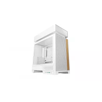 PC korpuss DeepCool CL660 WH Balts — ATX/Micro-ATX/Mini-ITX, rūdīts stikls, atbalsta ATX/PS2/SFX/SFX‑L barošanas blokus