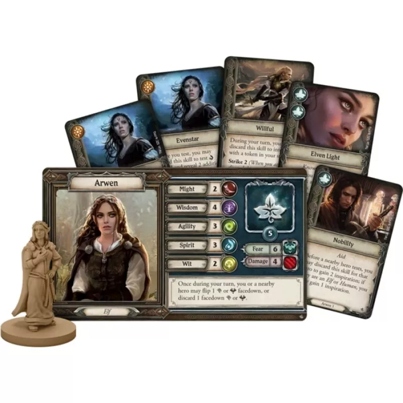 Asmodee Herr der Ringe: Reise durch Mittelerde - Dunkle Pfade, galda spēle