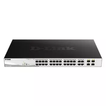 D-Link DGS-1210-28MP/E tīkla slēdzis Pārvaldāms L2 Gigabit Ethernet (10/100/1000) Power over Ethernet (PoE) 1U Melns, Pelēks
