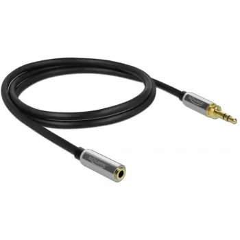 Audio kabelis 3,5 mm DeLOCK 85780 1 m melns pelēks