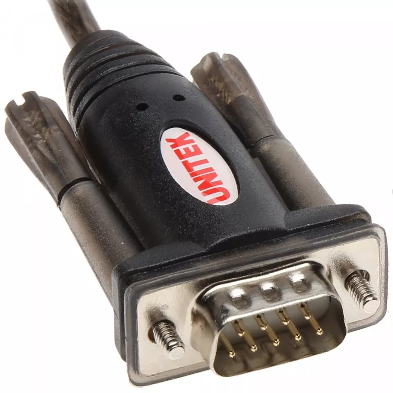 UNITEK Y-105 seriālais kabelis Melns 1.5 m USB Type-A DB-9