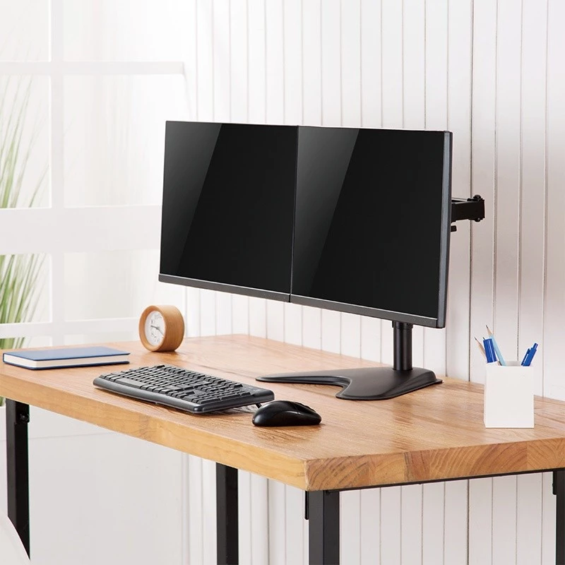 Monitoru statīvs LOGILINK BP0099 2 displejiem, līdz 81,3 cm (32 collas), VESA 75x75–100x100, maks. 8 kg, melns