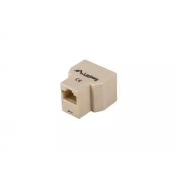 Lanberg AD-RJ45-2RJ45-OU tīkla sadalītājs, bēšs