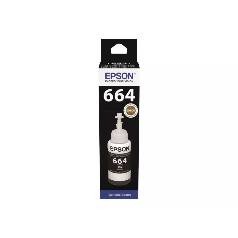 Ink Bottle Epson T6641 70ml Melns