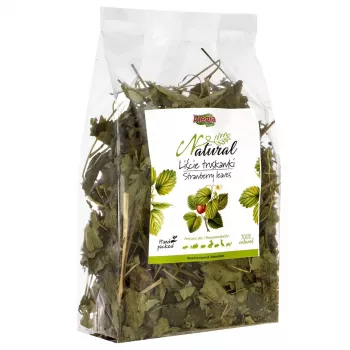 Siena našķis Alegia Strawberry Leaves grauzējiem un trušiem, 90 g iepakojums, bezglutēna, ciets maisiņš