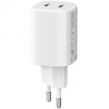 Lādētājs Xiaomi Nano Turbo 45W Balts — 2× USB‑C maiņstrāvas iekštelpu lādētājs viedtālruņiem un planšetdatoriem