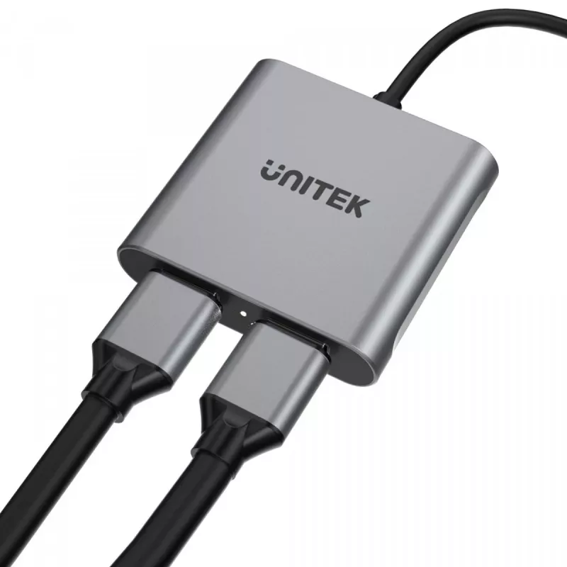 UNITEK ADAPTERS USB-C, 2x HDMI, 4K@60HZ, MST, V1404B (V1404B)
