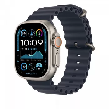 Band Apple 49mm Navy Ocean Band pagarinājums dabīgā titāna apdarē