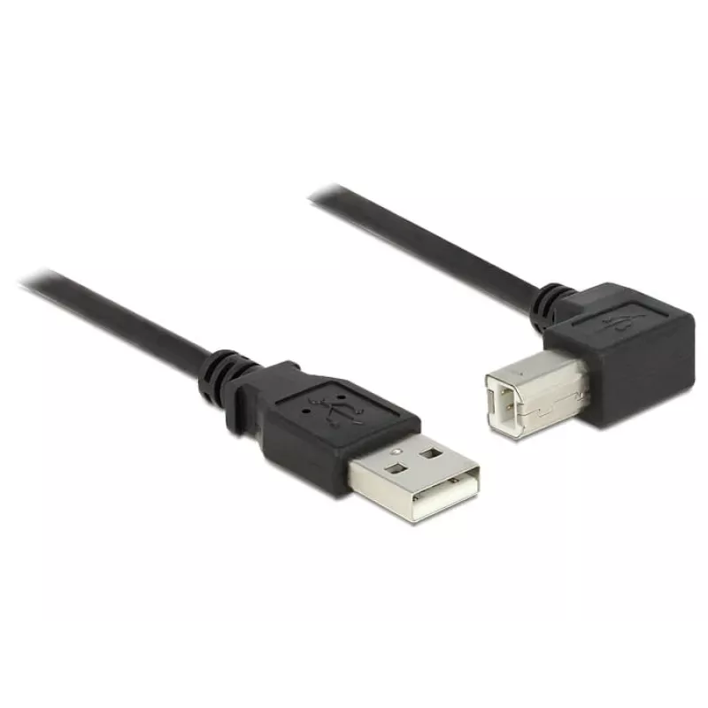 USB kabelis DeLOCK 2m USB 2.0 USB A USB B Melns