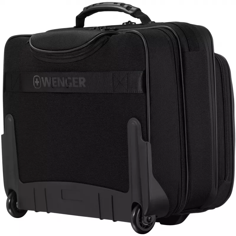 Wenger portatīvā datora soma ar riteņiem Legacy Melns Series 15,6 collu (39,62 cm) klēpjdatoram ar planšetdatora kabatu