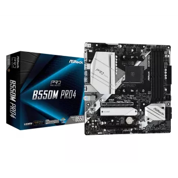 ASRock B550M Pro4 AM4 Micro-ATX galvenes plate