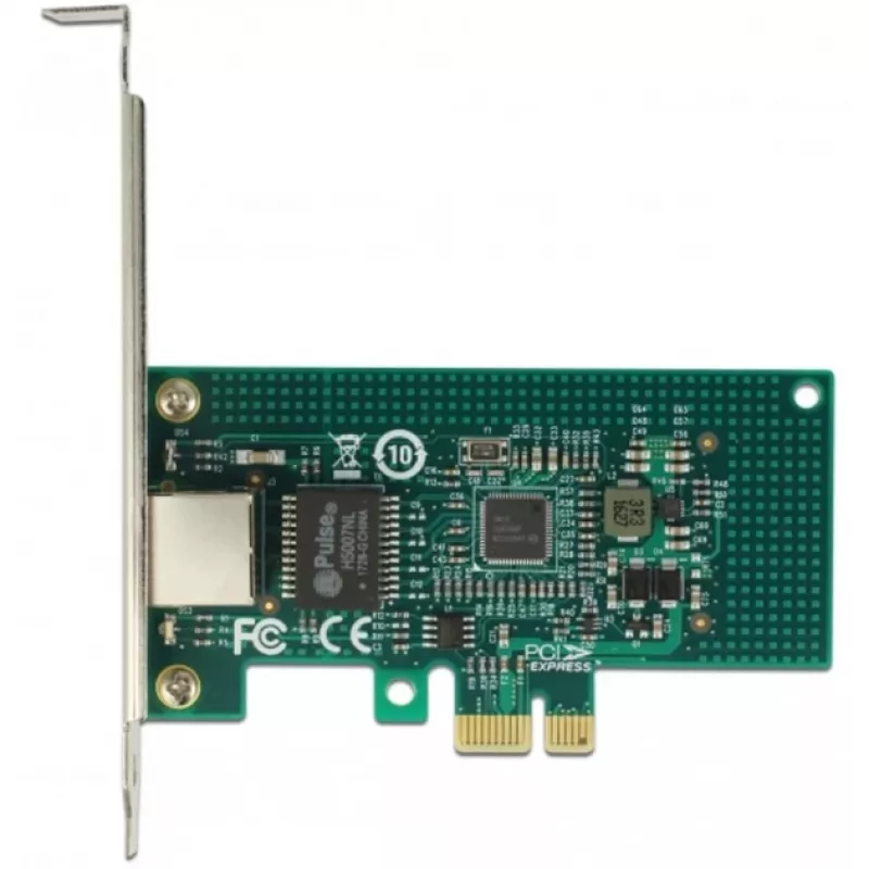 DeLock PCI Express karte > 1 x Gigabit LAN - tīkla adapteris - PCIe 2.1 Low-Profile - Gigabit Ethernet