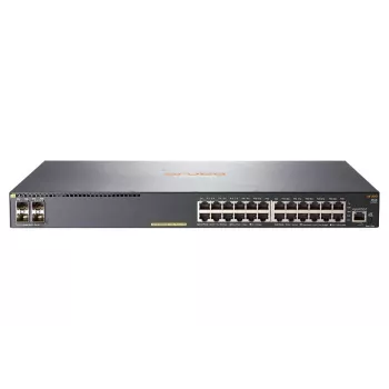 HPE - Aruba Series - Slēdzis - 2540 24G PoE+ 4SFP+ - Pārvaldāms - 24 x 10/100/1000 (PoE+) + 4 x 10 Gigabit Ethernet / 1 Gigabit Ethernet SFP+ - Darbvirsmas, plauktā montējams, pie sienas montējams