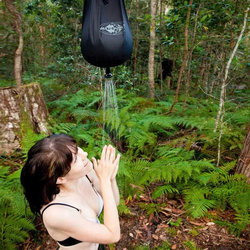 Pārnēsājama kabatas duša SEA TO SUMMIT APSHOWER/UNI/UNI — 10 L, 6 m šļūtene, 70D neilons, 120 g