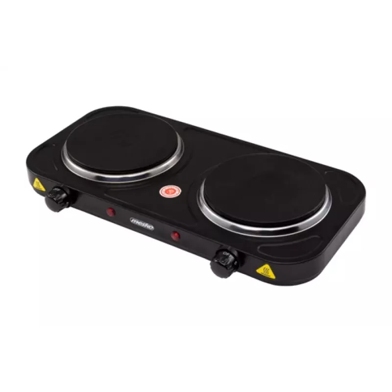 Mesko Home MS 6509 plīts virsma melna, galda virsmas, noslēgta plāksne, 2 zona(s)