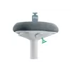 Biroja krēsls Leitz 65440085 Polsterēts sēdeklis Pelēks Plastmasas rāmis