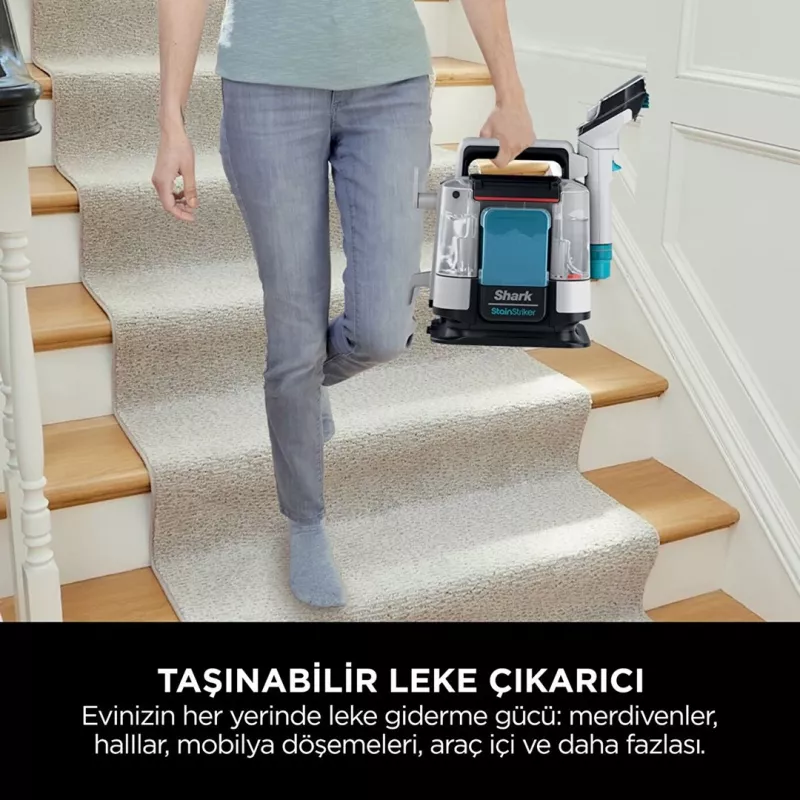 Sharkclean PX200EUT paklāju tīrīšanas mašīna, rokas, dziļā/starptīrīšana, balta