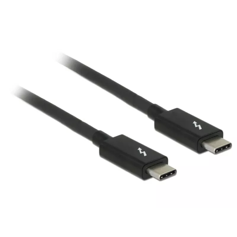 Thunderbolt kabelis DeLOCK 84845 1 m 20 Gbit/s melns
