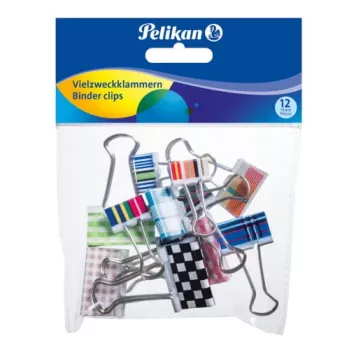 Dokumentu skava Pelikan 700306 metāla dažādās krāsās 12 gab.