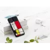 Viedtālruņa maciņš iKins iPhone 11 Pro Mondrian Melns — aizsargapvalks, ciets apvalks, precīzi izgriezumi
