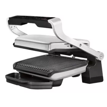 Tefal OptiGrill Initial GC706D kontakta grils, 2000 W, melns/nerūsējošais tērauds