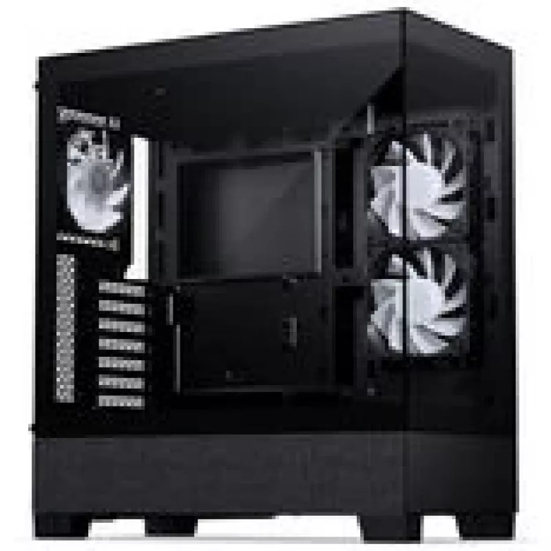 PHANTEKS XT View Matrix PC korpuss, Midi-Tower, E-ATX, rūdīts stikls, Matrix LED - melns (PH-XT523VM1_DBK01)