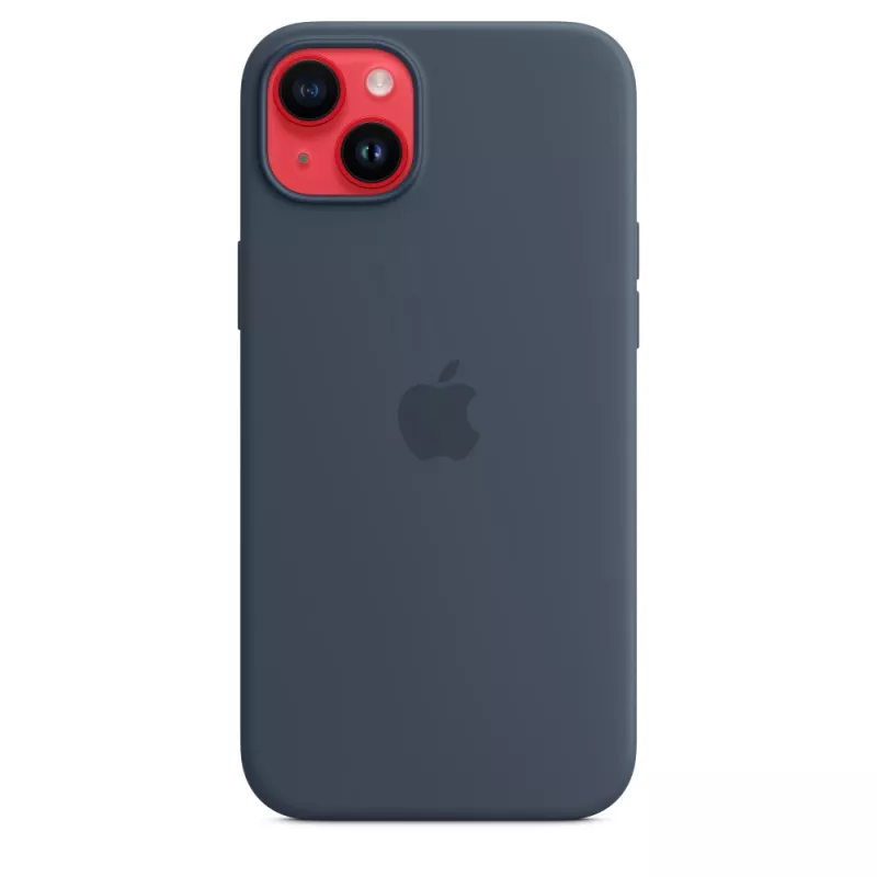Silikona maciņš Apple iPhone 14 Plus MagSafe Storm Blue