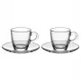 Kafijas moka katliņa komplekts BIALETTI Moka-Tassen Set Glass ISTITUZIONALE 2 tases
