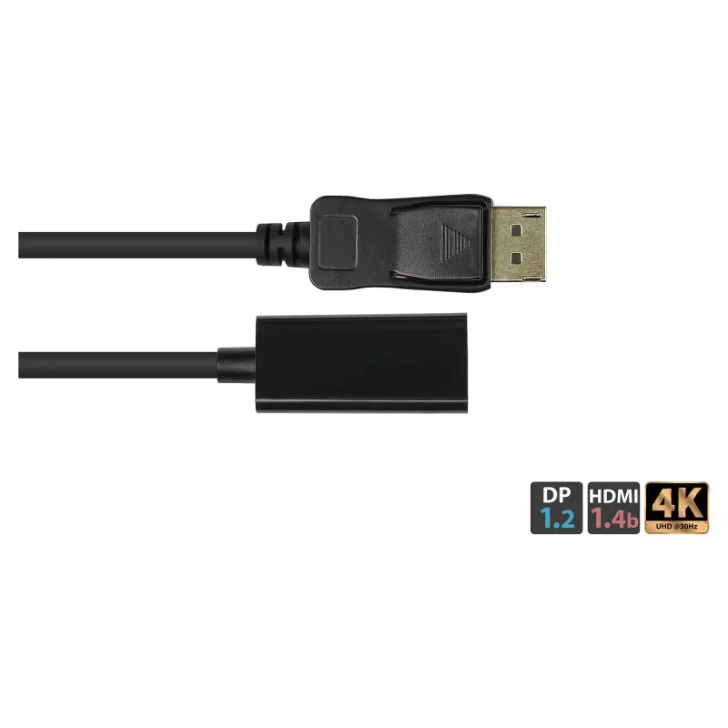 Good Connections Adapter DisplayPort 1.2 St an HDMI 1.4b Bu 4K @30Hz apm. 20cm