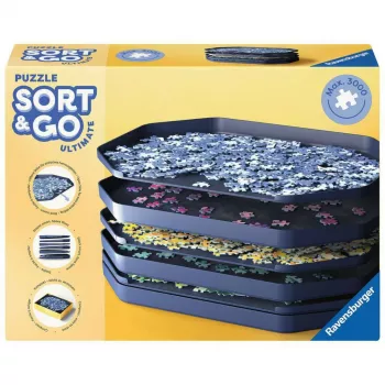 Uzglabāšanas puzles piederumi Ravensburger Sort & Go Ultimate 12.001.676 — organizatori un šķirošanas paplātes puzlēm