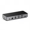 Satechi Triple 4K Display Wired Dock Melns Silver 4K Ultra HD 60 Hz