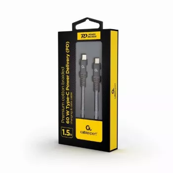 USB kabelis Gembird CC-USB2B-CMCM60 1,5m USB C pelēks