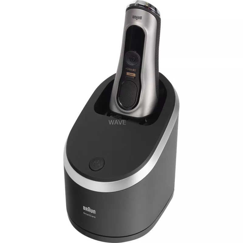 Braun Series 9 Pro+ 9565cc mitrais un sausais folijas skuveklis ar trimeri Metallic