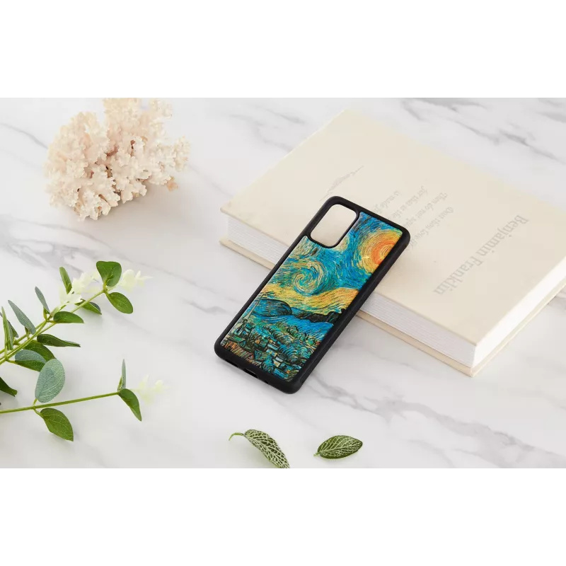 Aizsargājošs tālruņa maciņš iKins Samsung Galaxy S20+ — zvaigžņotas nakts melns