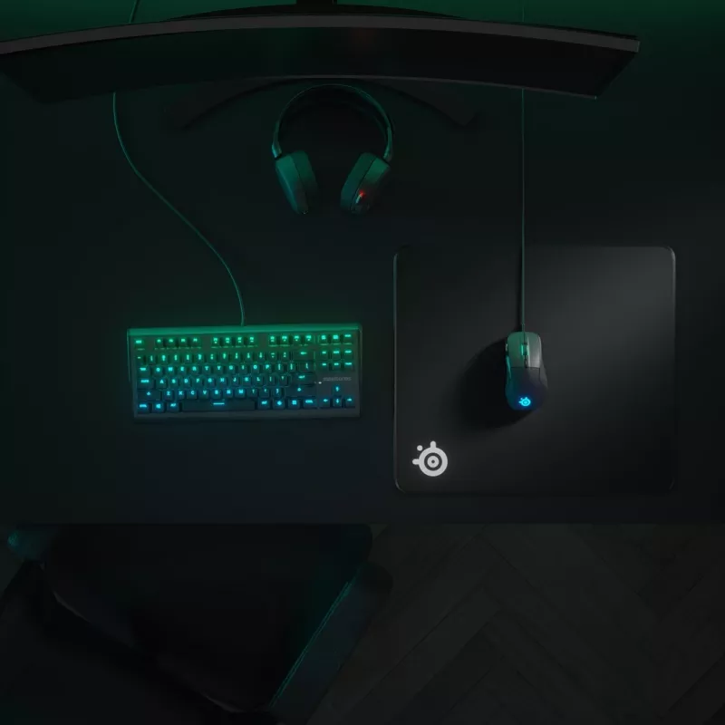 Steelseries QcK Edge Large spēļu peles paliktnis melns