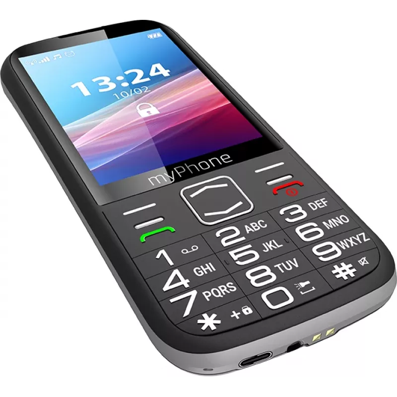 myPhone HALO 4 LTE | Melns | 3,5 collas | TFT | 128 MB | 64 MB | Divas SIM kartes | 3G | Bluetooth | Galvenās kameras izšķirtspēja 2 MP | 2500 mAh
