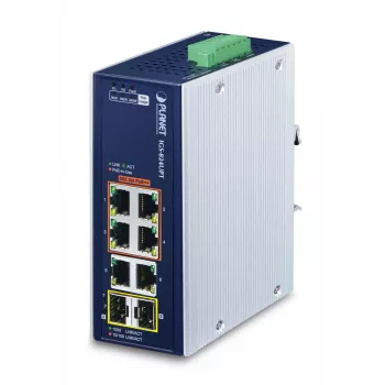 Nepārvaldāms slēdzis PLANET IP30 Industrial 4-Port