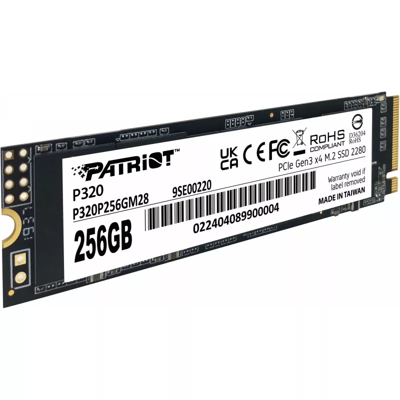 SSD disks Patriot P320 256GB M.2 2280 PCIe 3.0 x4 NVMe