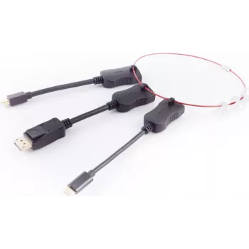 Adapteru komplekts ShiverPeaks 10-01020 — HDMI-A uz DisplayPort / Mini / USB-C adapteri